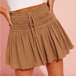 VICI Brown Cotton Skort - Size Small - NWT